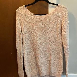 Peach keyhole sweater by Lauren Conrad
